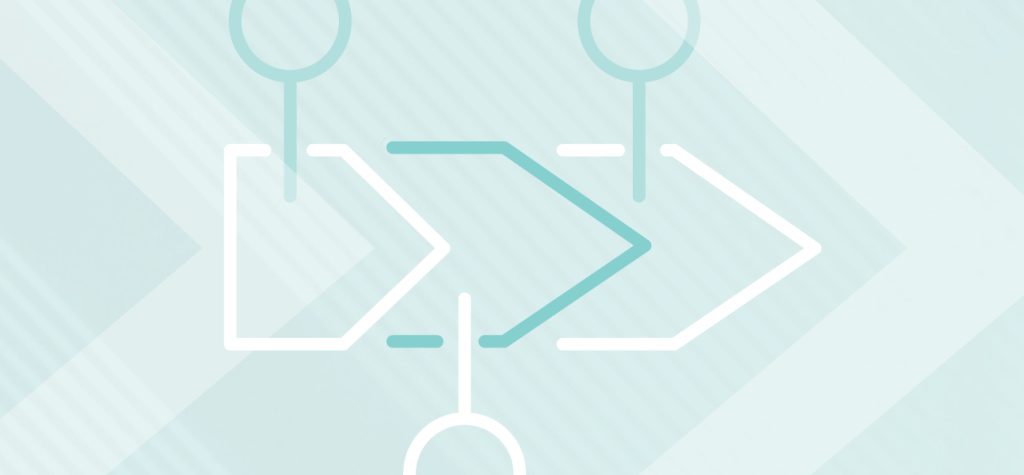 Forward moving connected arrows